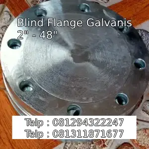 Blind Flange Galvanis 2" - 48"