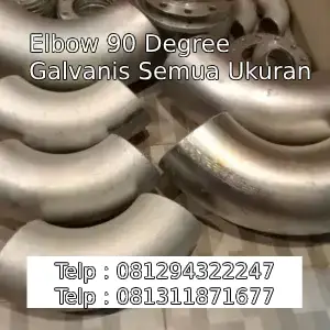 Elbow 90 Degree Galvanis Semua Ukuran