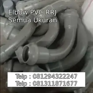 Elbow PVC RRJ Semua Ukuran