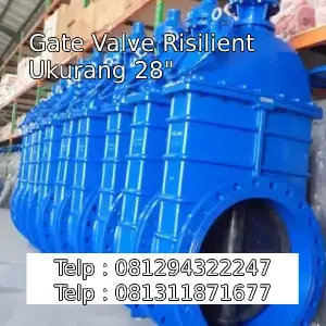 Gate Valve Risilient Ukurang 28"