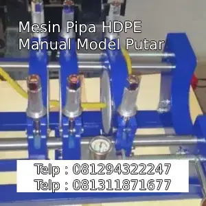 Mesin Pipa HDPE Manual Model Putar