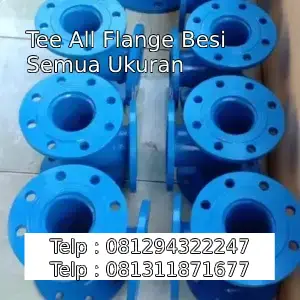 Tee All Flange Besi Semua Ukuran