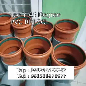 Tee Y 45 Degree PVC RRJ SCJ