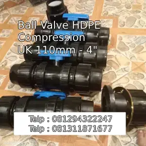 Ball Valve HDPE Compression UK 110mm - 4"